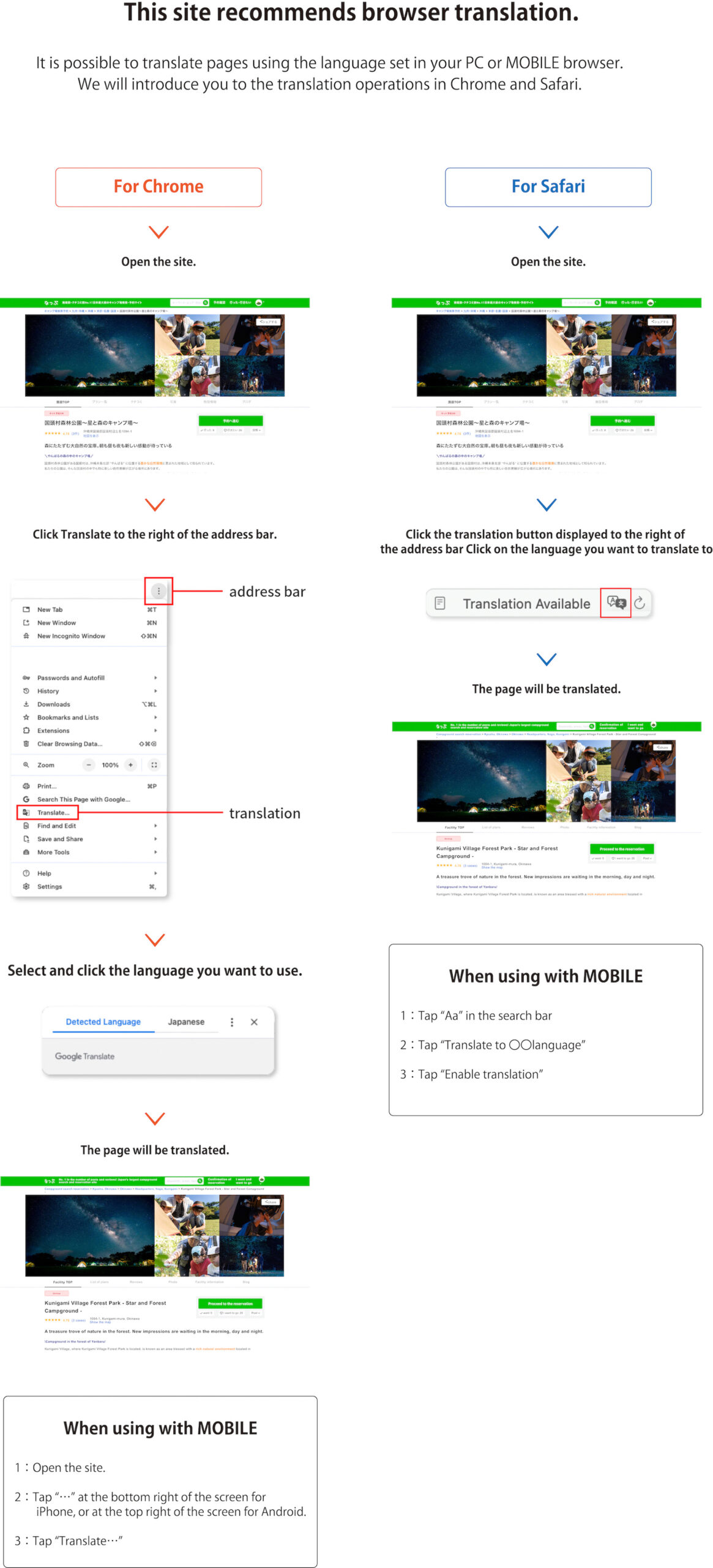 About Browser Translation